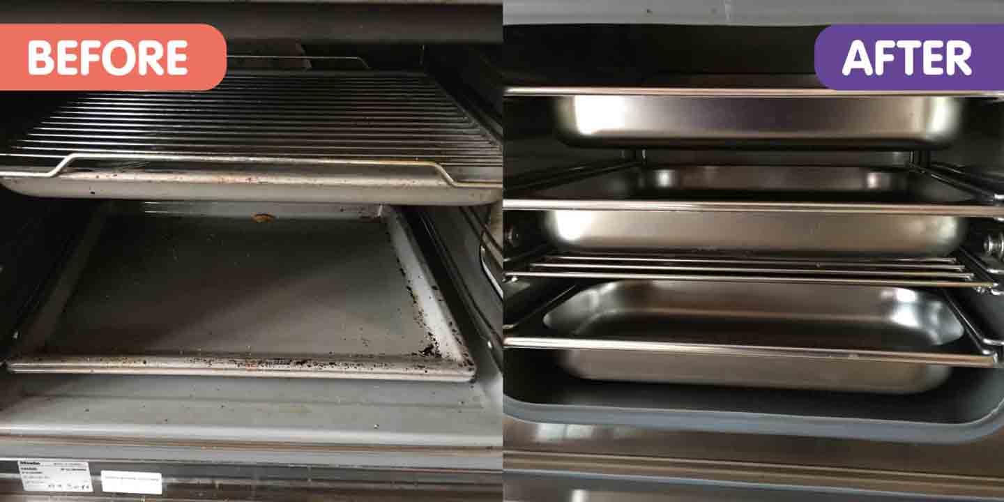 Oven Cleaning Before and After
